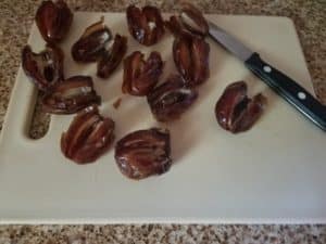 Prosciutto Wrapped Dates Stuffed with Goat Cheese