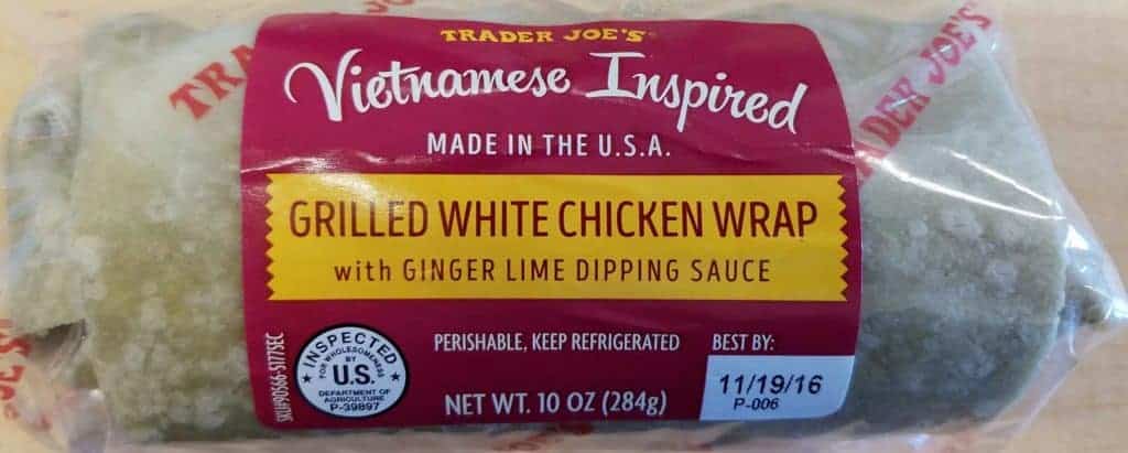Trader Joe's Vietnamese Inspired Grilled White Chicken Wrap