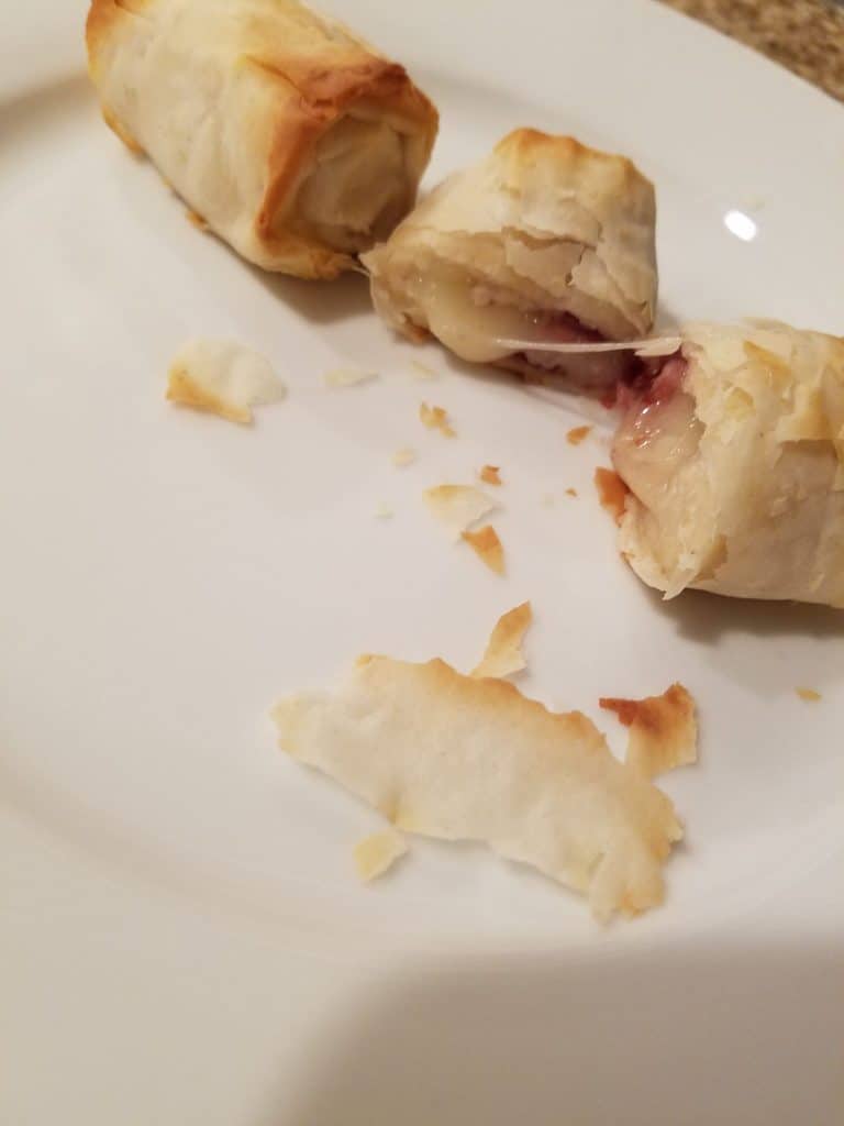 Trader Joe's Camembert Cheese and Cranberry Sauce Fillo Bites