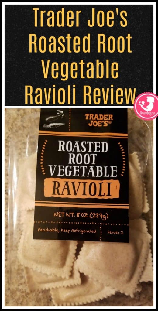Trader Joes Roasted Root Vegetable Ravioli is a seasonal and refrigerated fresh pasta.  My review follows.  to BecomeBetty.com where you can find reviews, pictures, thoughts, calorie counts, nutritional information, how to prepare, allergy information, price, and how to prepare each product. 