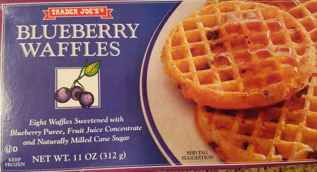 Trader Joe's Blueberry Waffles