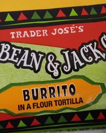 Trader Joe's Black Bean and Jack Cheese Burrito