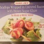 A new box of Trader Joe's Scallops Wrapped in Bacon