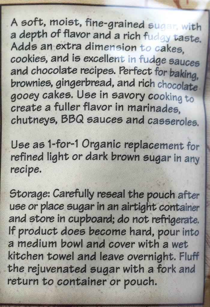 Trader Joe's Organic Brown Sugar description