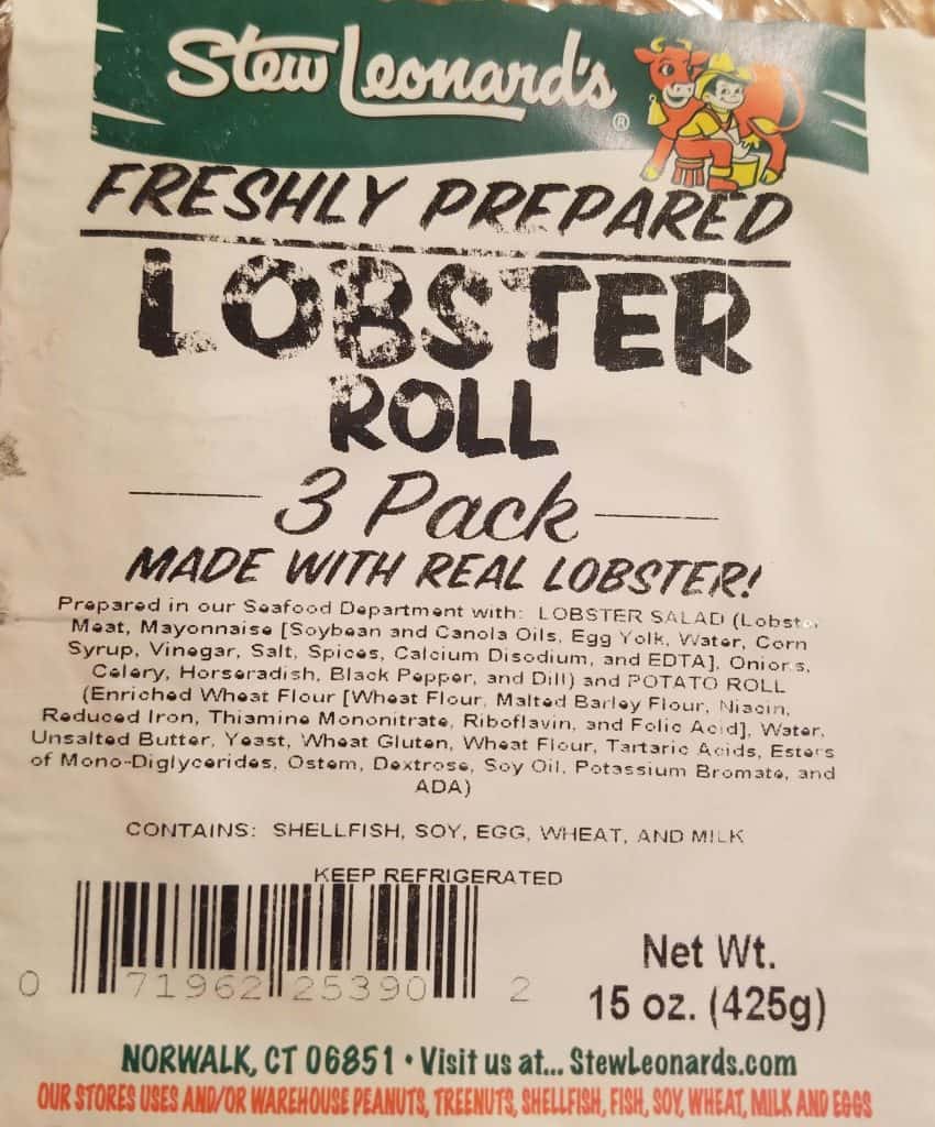 Stew Leonard's Lobster Roll