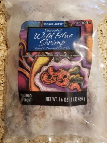Trader Joe's Uncooked Wild Blue Shrimp