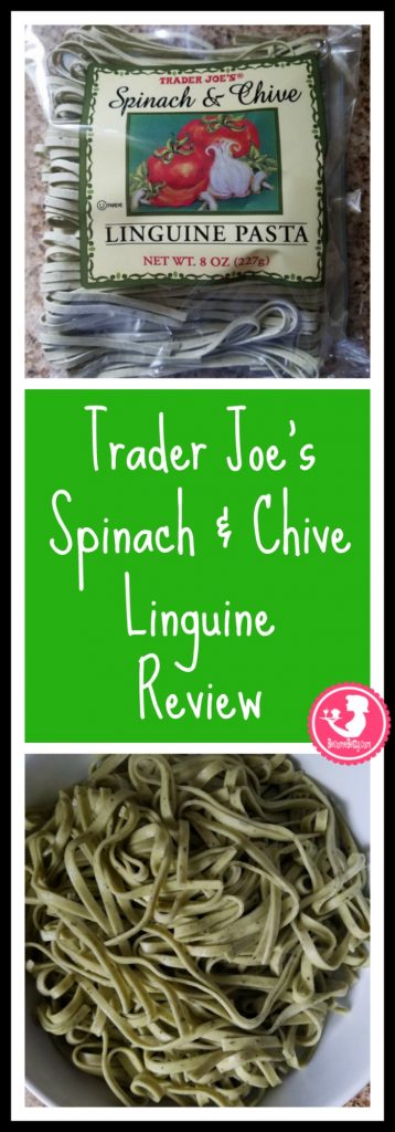 Trader Joe's Spinach and Chive Linguine Review. Want to know if this is something worth buying from Trader Joe's? All pins link to BecomeBetty.com where you can find reviews, pictures, thoughts, calorie counts, nutritional information, how to prepare, allergy information, and how to prepare each product. 