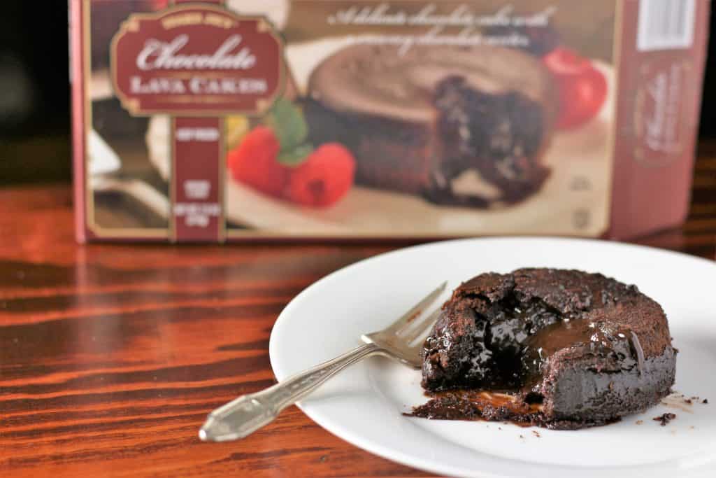 A fully cooked Trader Joe's Chocolate Lava Cakes