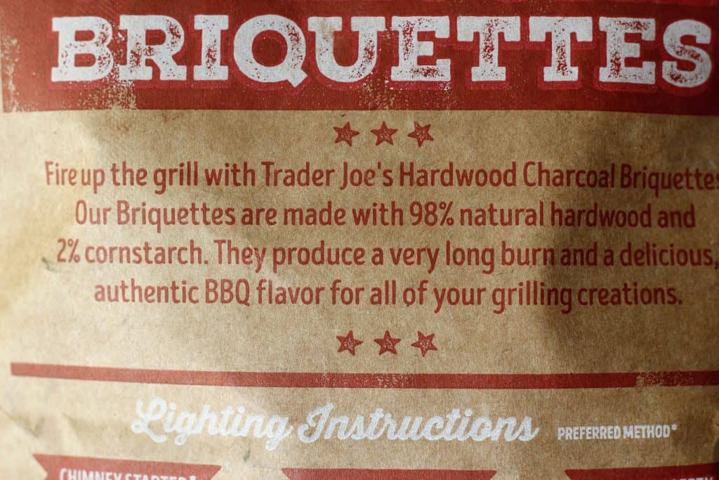 Trader Joe's Hardwood Charcoal Briquettes