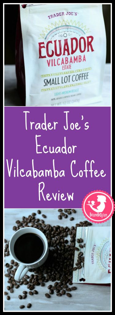Trader Joes Ecuador Vilcabamba Small Lot Coffee. Want to know if this is something worth buying from Trader Joe's? All pins link to BecomeBetty.com where you can find reviews, pictures, thoughts, calorie counts, nutritional information, how to prepare, allergy information, and how to prepare each product. 