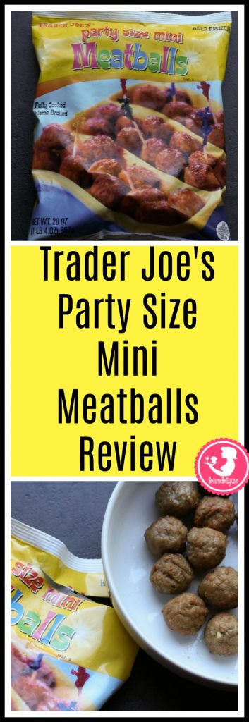 Trader Joe's Party Size Mini Meatballs review. Want to know if this is something worth putting on your shopping list from Trader Joe's? All pins link to BecomeBetty.com where you can find reviews, pictures, thoughts, calorie counts, nutritional information, how to 