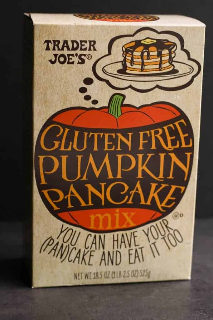 Trader Joe's Gluten Free Pumpkin Pancake Mix box