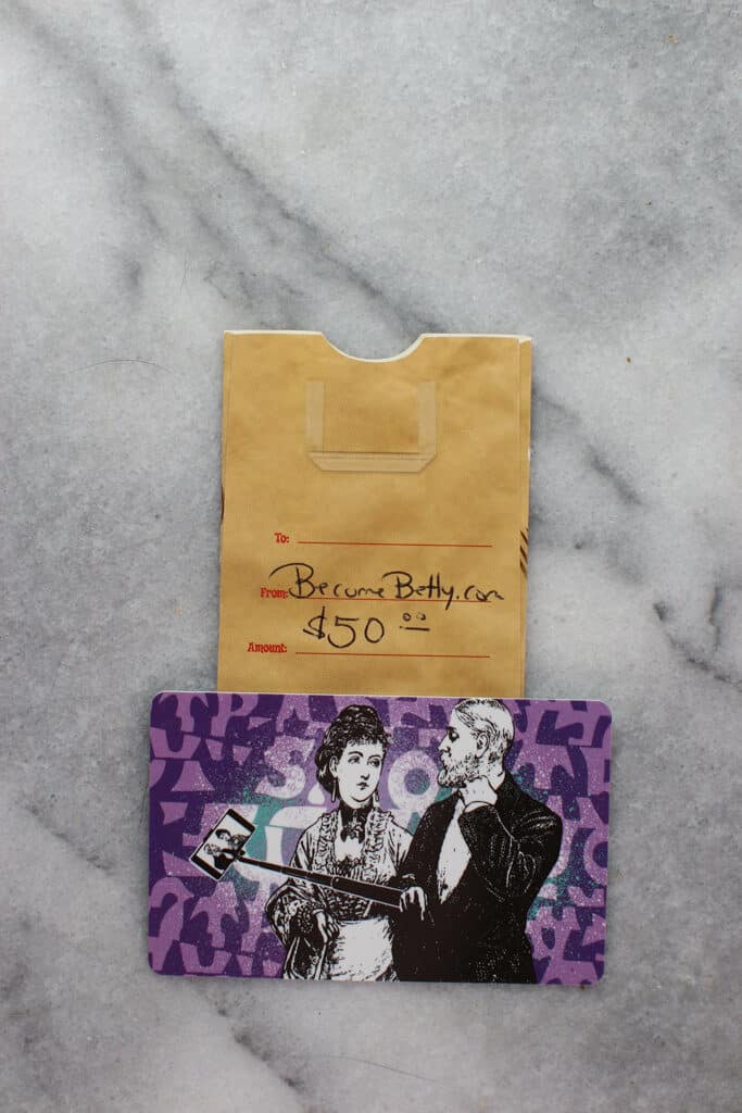 BecomeBetty.com Giveaway gift card