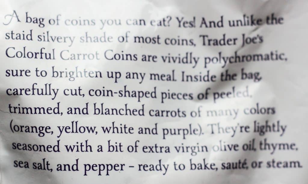 Trader Joe's Colorful Carrot Coins