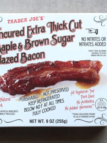 Trader Joe's Uncured Extra Thick Cut Maple and Brown Sugar Glazed Bacon