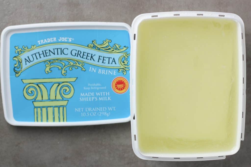 Trader Joe's Authentic Greek Feta in Brine opened package