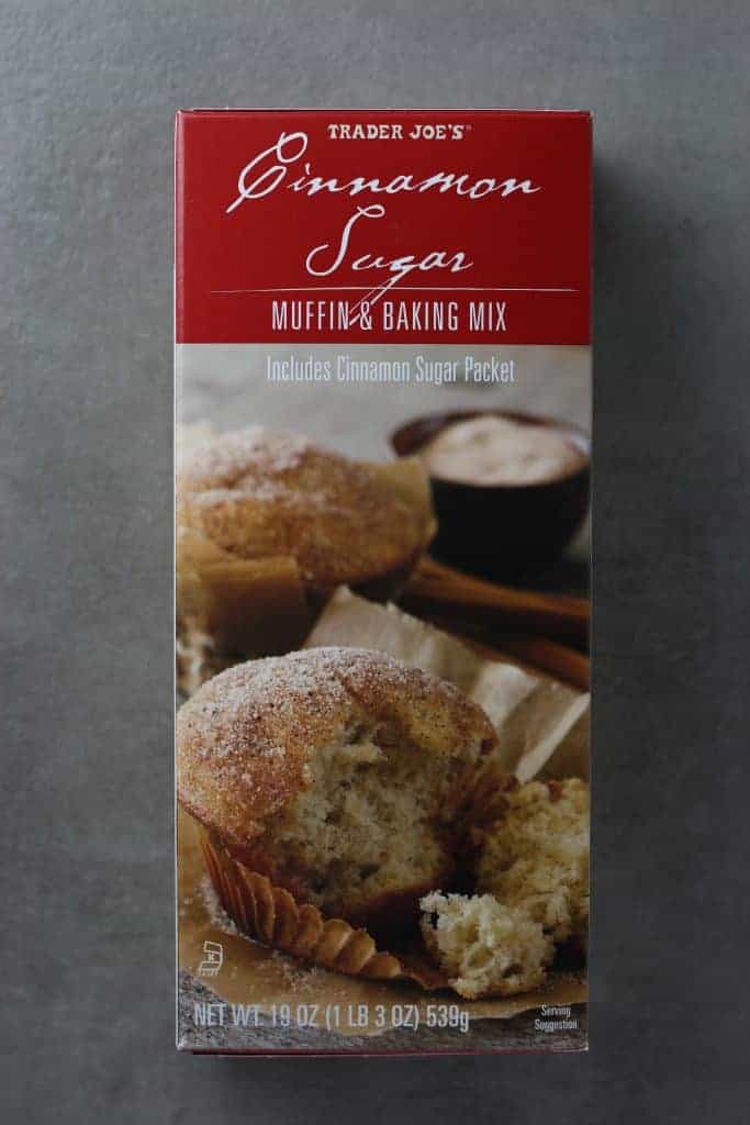 Trader Joe's Cinnamon Sugar Muffin and Baking Mix box