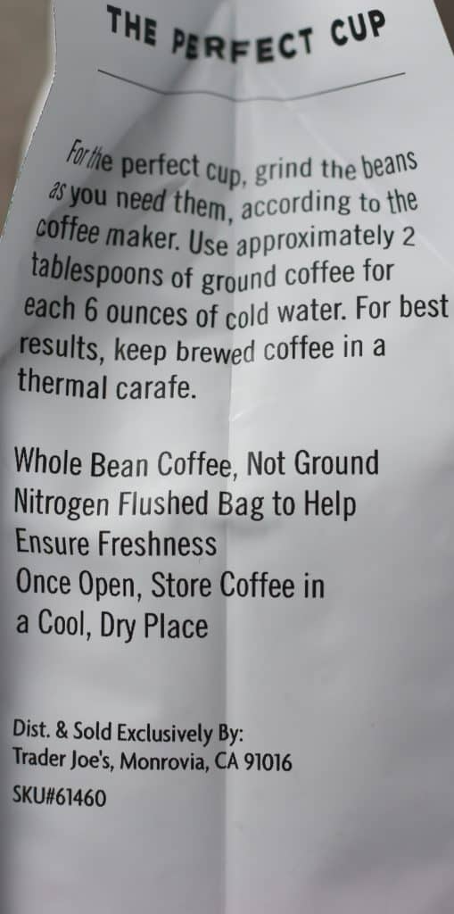 Trader Joe's Zimbabwe Small Lot Coffee how to prepare
