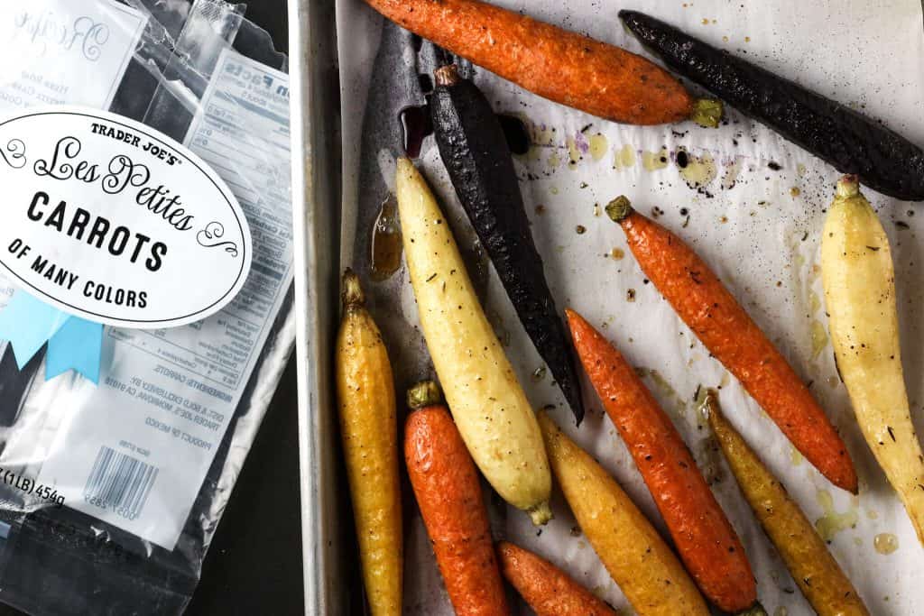 Trader Joe's Les Petites Carrots of Many Colors roasted