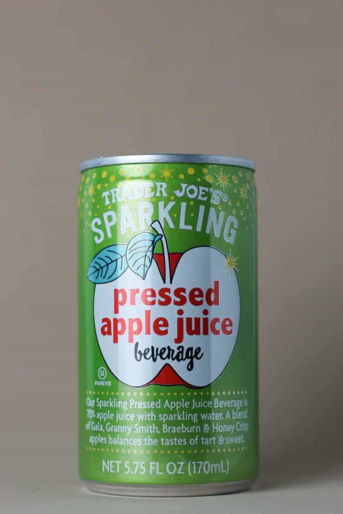 Trader Joe's Sparkling Pressed Apple Juice Beverage can