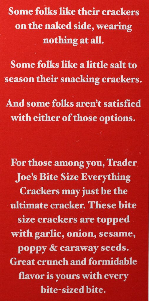 Trader Joe's Bite Size Everything Crackers