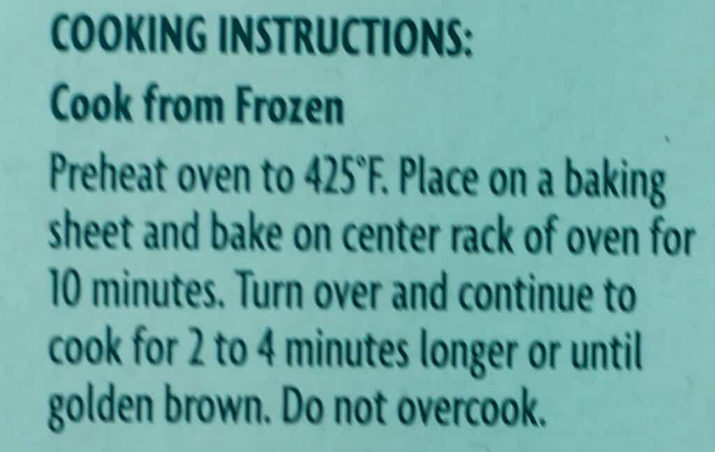 Trader Joe's Crab Cakes cooking instructions