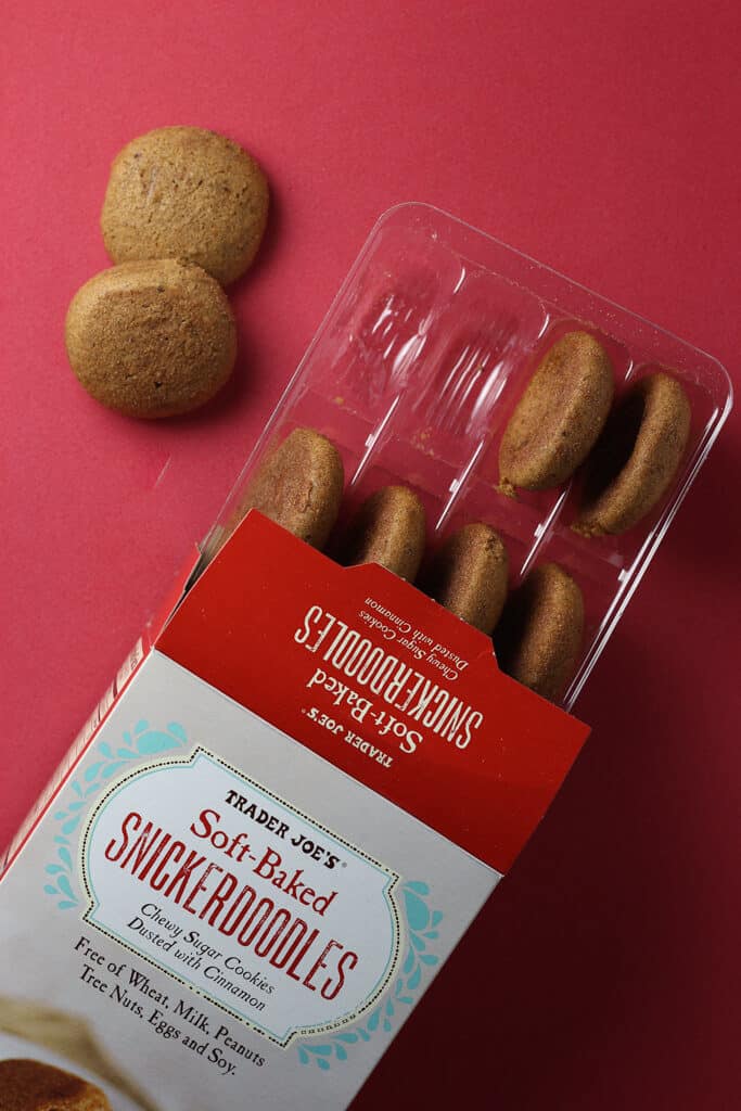 Trader Joe's Soft Baked Snickerdoodles out of the package
