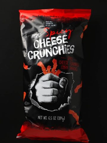 Trader Joe's Spicy Cheese Crunchies bag