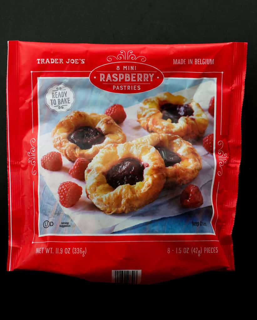 Trader Joe's 8 Mini Raspberry Pastries bag