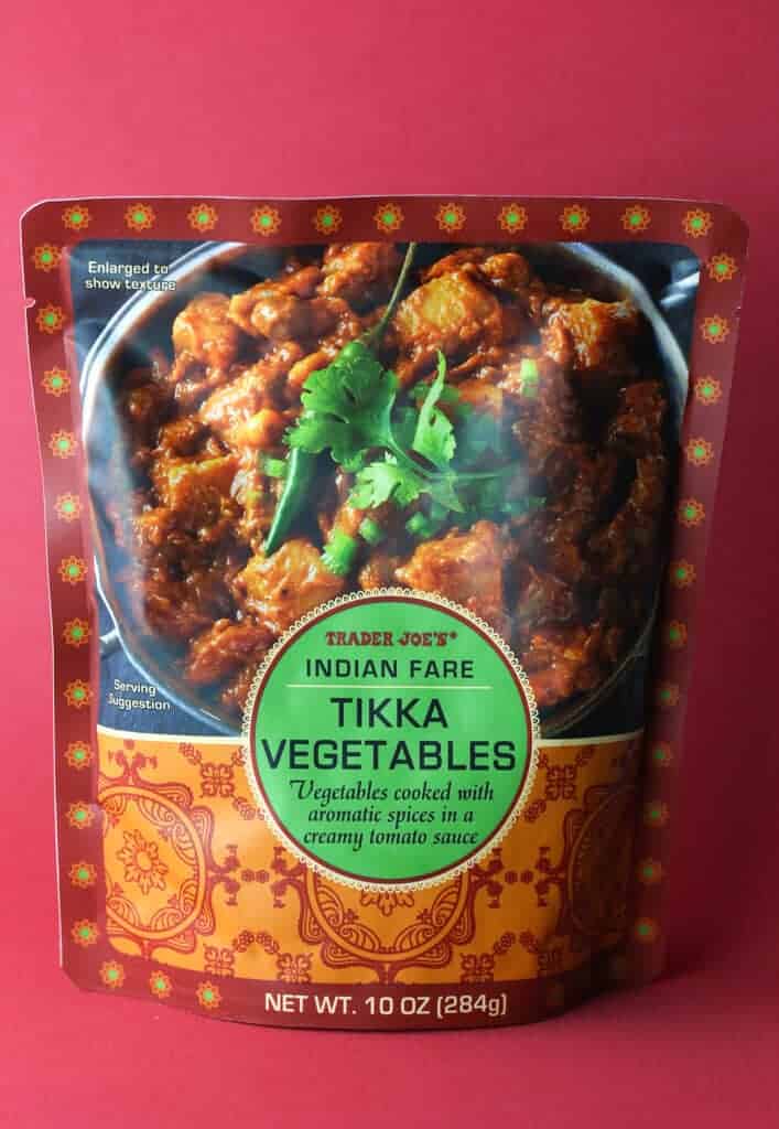 Trader Joe's Indian Fare Tikka Vegetables package