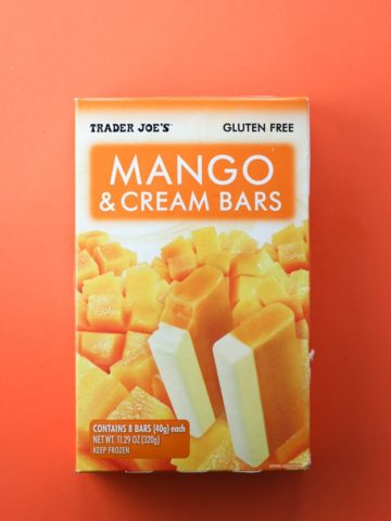 Trader Joe's Mango and Cream Bars box
