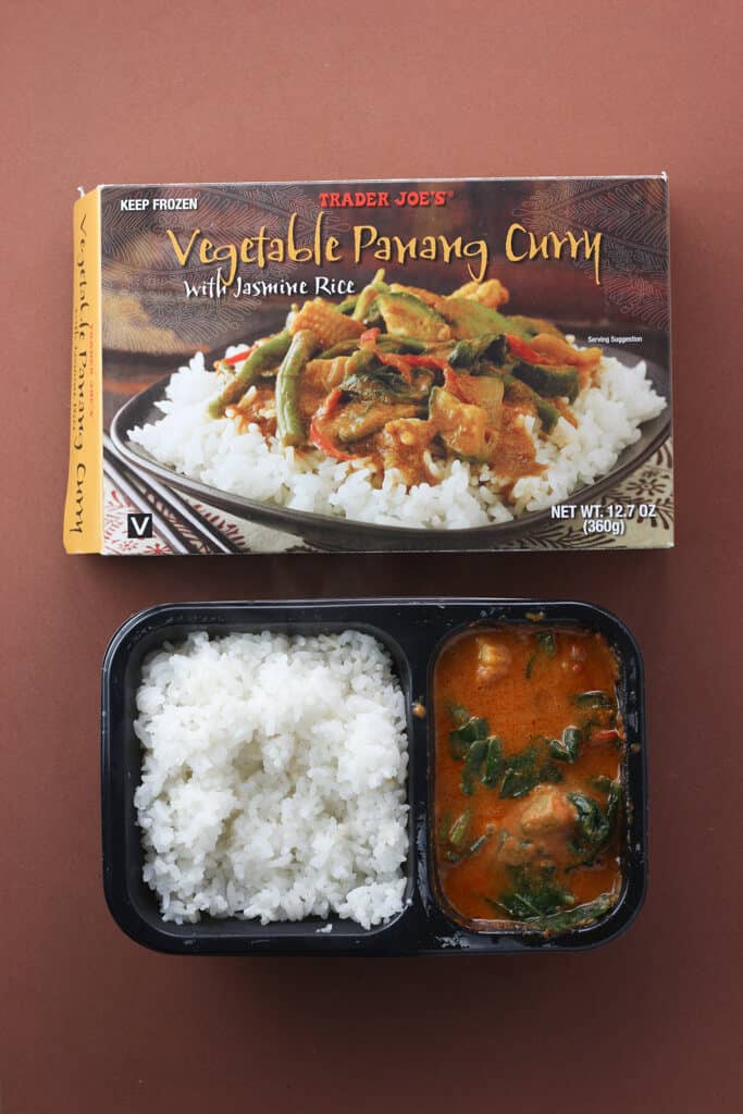 Trader Joe's Vegetable Panang Curry fully cooked