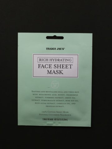 Trader Joe's Rich Hydrating Face Sheet Mask