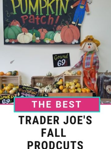 Best Trader Joe's Fall products Pinterest Image