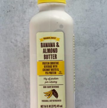 Trader Joe's Banana and Almond Butter Protein Smoothie