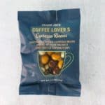 An unopened bag of Trader Joe's Coffee Lovers Espresso Beans