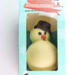 An unopened package of Trader Joe's Hot Cocoa Snowman