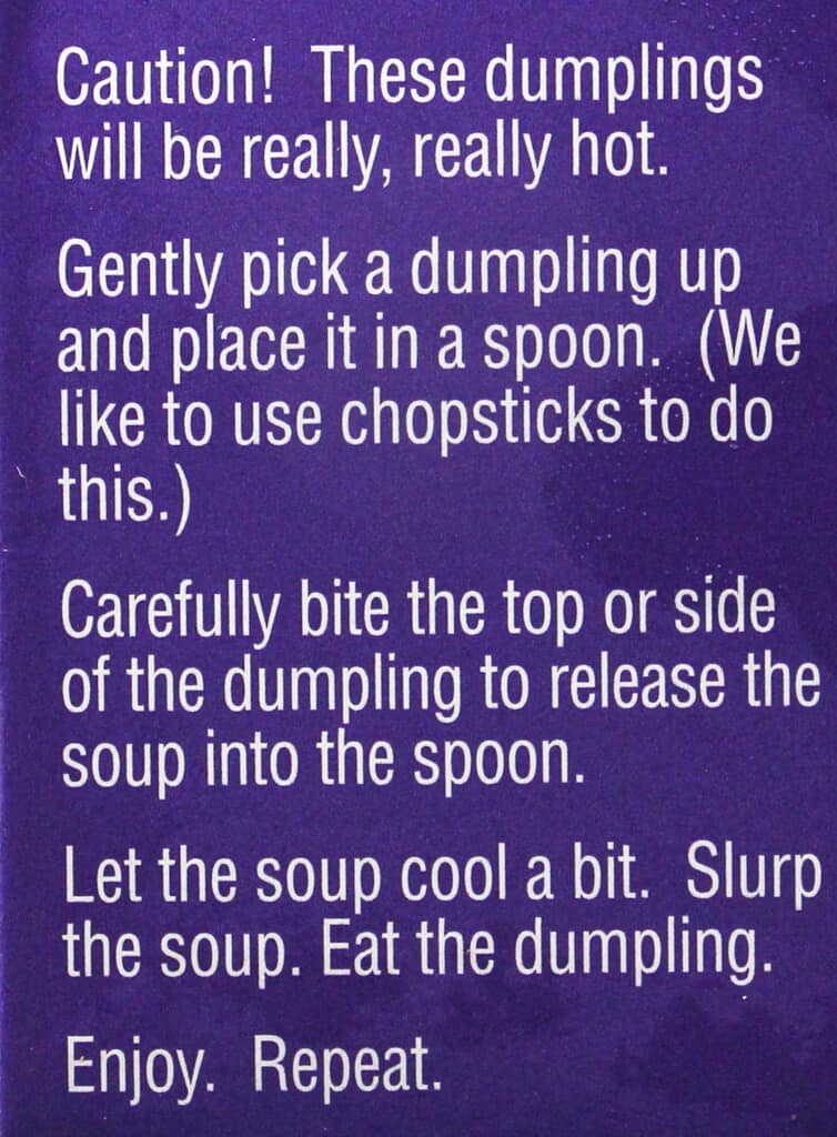How to enjoy Trader Joe's Steamed Pork and Ginger Soup Dumplings description