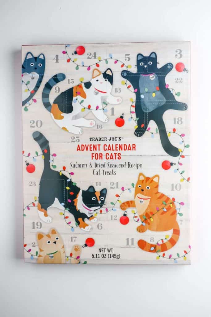 The box of Trader Joe's Advent Calendar for Cats