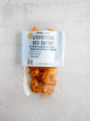 Trader Joe's Argentinian Red Shrimp unopened