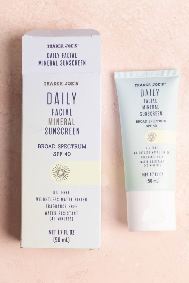 Trader Joe's Daily Facial Mineral Sunscreen Review: Doesn’t Ghost Your ...