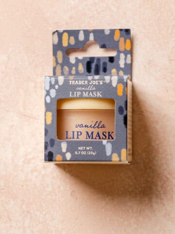 An unopened package of Trader Joe's Vanilla Lip Mask.