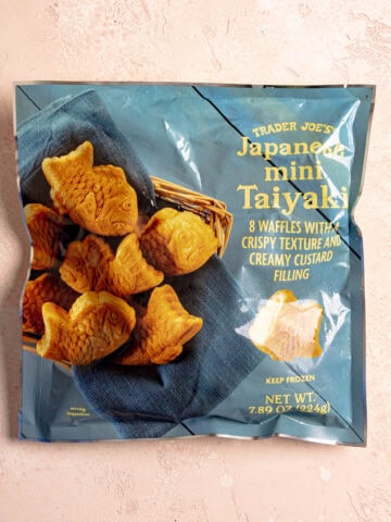 An unopened bag of Trader Joe’s Japanese Mini Taiyaki.